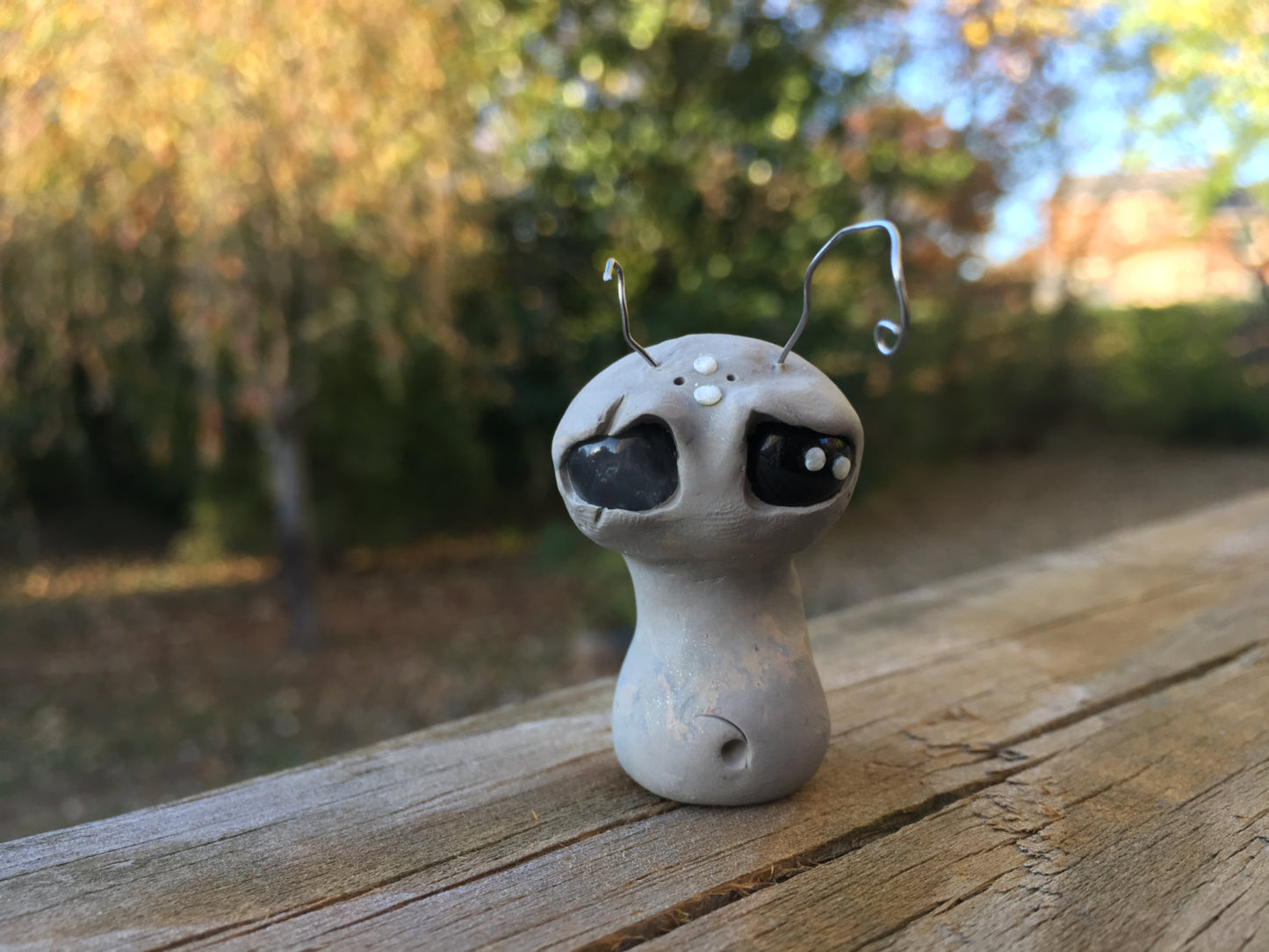 SALE!!! Battlewound Sprocket -OOAK collectible handmade polymer clay art toy gift