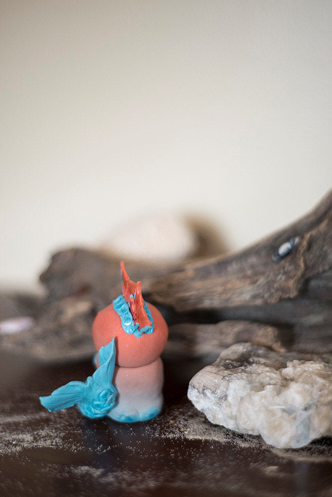 SALE!!! Cal the Mermish -OOAK collectible handmade polymer clay art toy gift