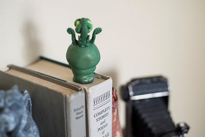 Fern the Botanical Fiddlehead Fern Mish - OOAK collectible handmade polymer clay art toy gift