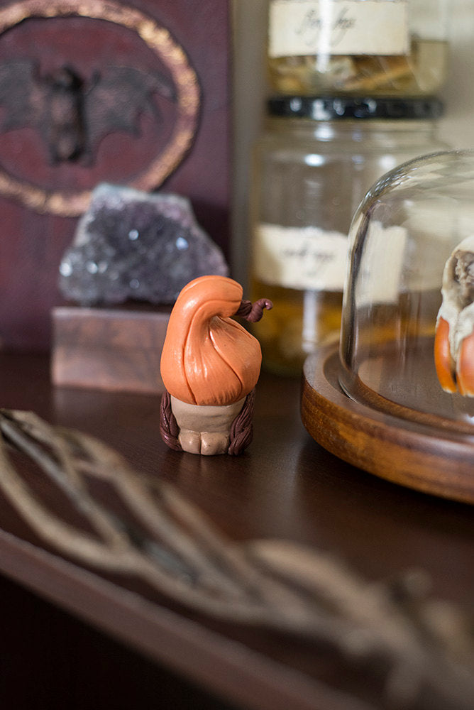SALE! Spink the Pumpkinhead Mish - OOAK collectible handmade polymer clay art toy gift