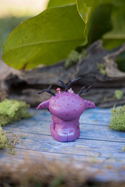 Violet the goblin Mish - OOAK collectible handmade polymer clay art toy gift