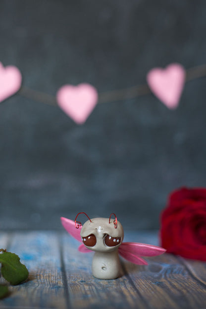 Female Love Sprocket -OOAK collectible handmade polymer clay art toy gift