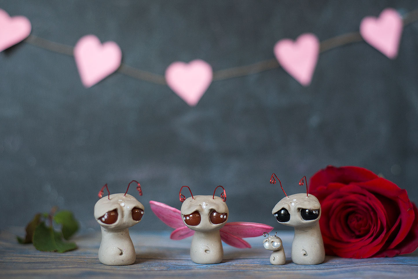 Female Love Sprocket -OOAK collectible handmade polymer clay art toy gift