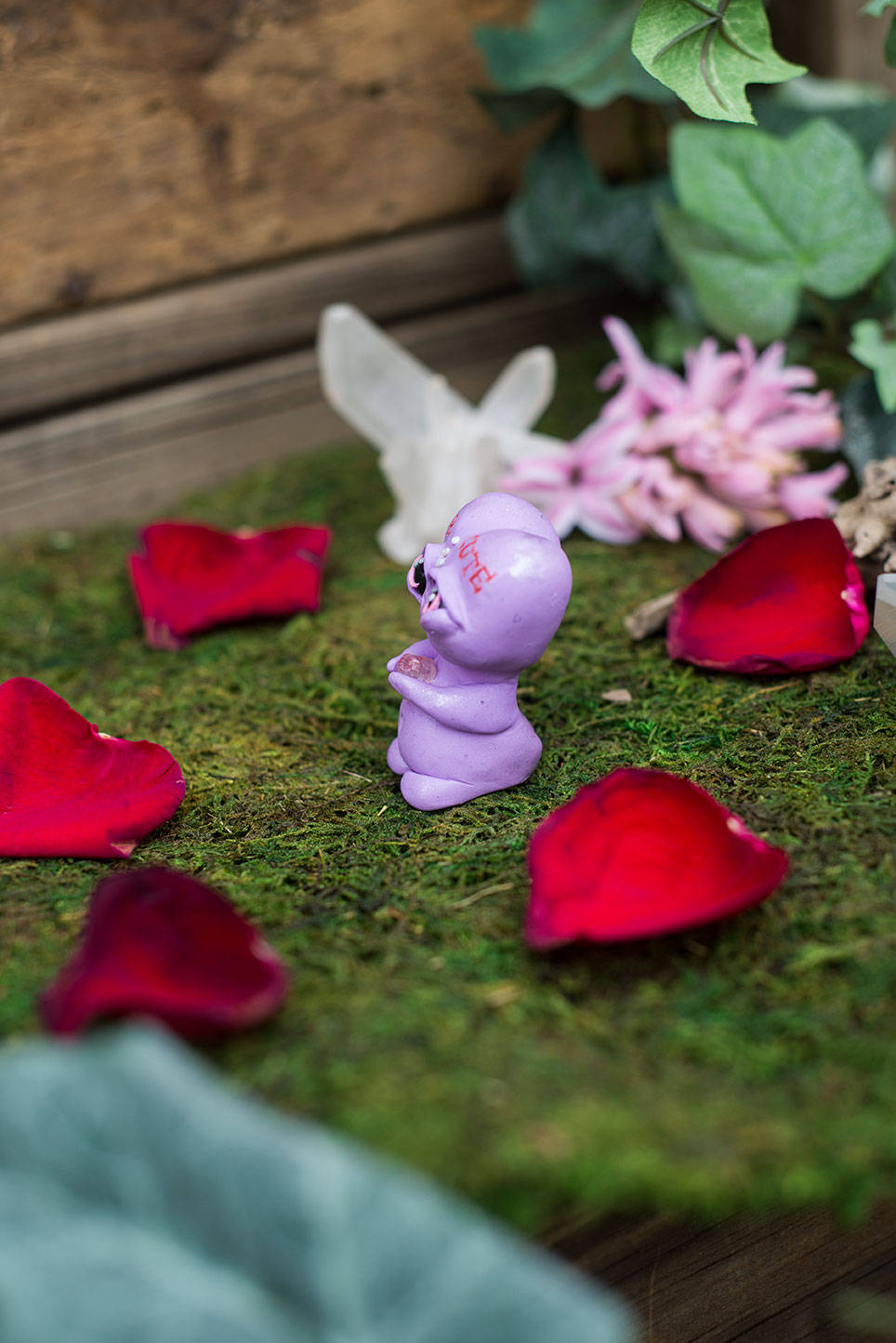 SALE!!! U R Cute Conversation Heart Mish - OOAK collectible handmade polymer clay art toy gift
