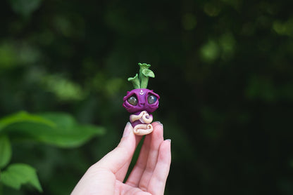 Turnip Mish with Labradorite Eyes & Fluorite Crystal